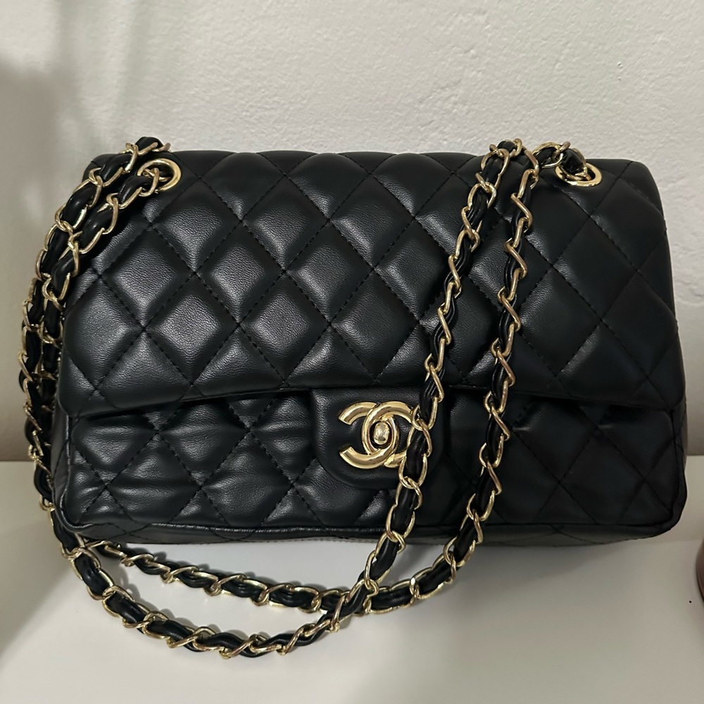 Chanel black flap bag